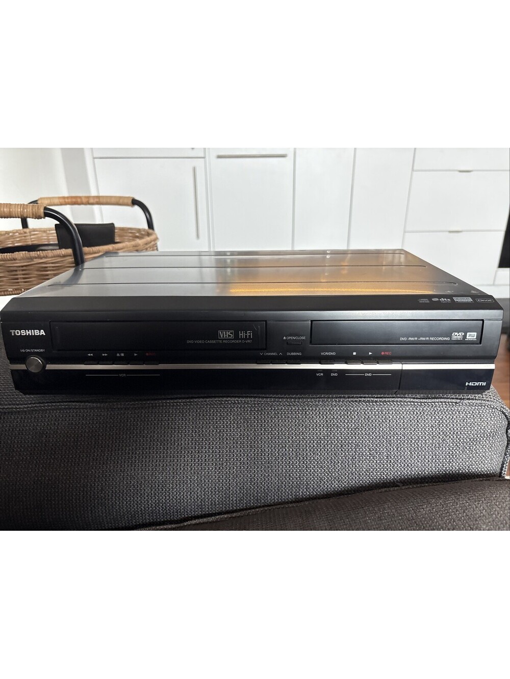 Lot Of 2 TOSHIBA D-VR7 VCR & DVD PLAYER & RECORDER COMBO - HDMI OUT - FOR PARTS